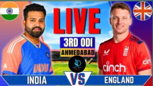 India vs England 3rd ODI Live