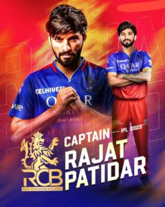 Rajat Patidar Appointed RCB Captain